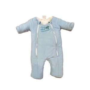 Baby Merlin Magic Sleepsuit Kids Blue Fleece Transition Swaddle SIZE Small 3-6M